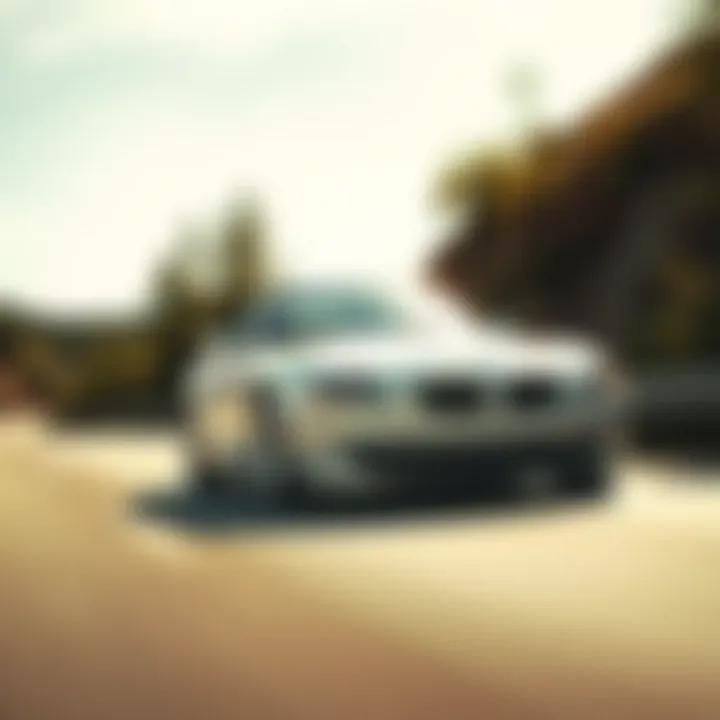 2006 BMW Z4 3.0 in motion on the road emphasizing its performance