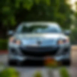 Front view of the 2012 Mazda Mazda3 showcasing its sleek design