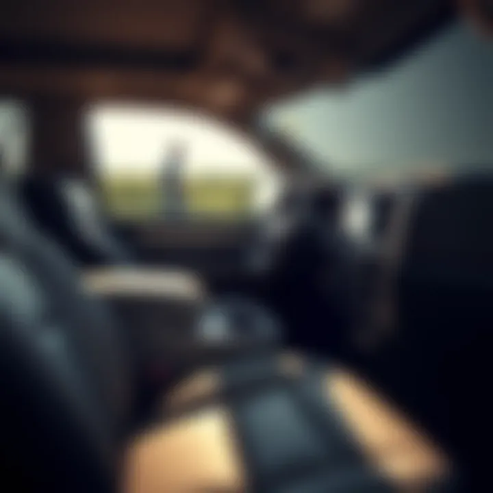 Luxurious Interior of the 2015 Ram Laramie Limited Interior shot featuring the luxurious upholstery and advanced dashboard of the 2015 Ram Laramie Limited.