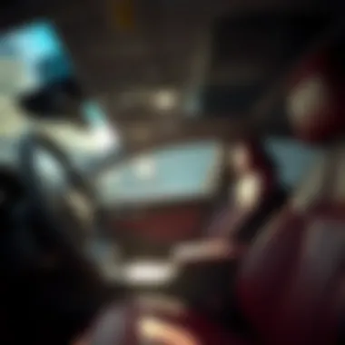 Interior showcasing advanced technology features of the 2017 Chevy Malibu