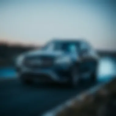 Safety features demonstration of the 2017 Mercedes GLK