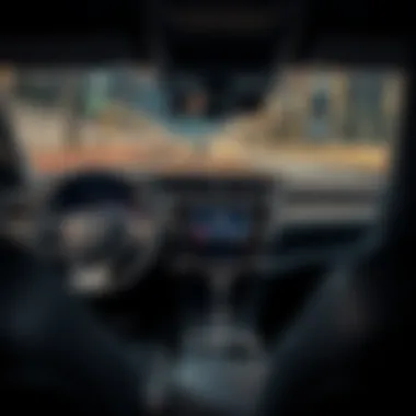 Dashboard of the 2017 RAV4 Limited illustrating its technological features.