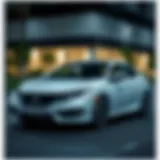 Sleek exterior view of the 2019 Honda Civic Hatchback EX