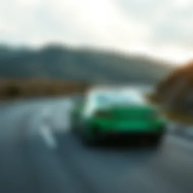 2020 Camaro LT1 RS in motion on a winding road, emphasizing performance