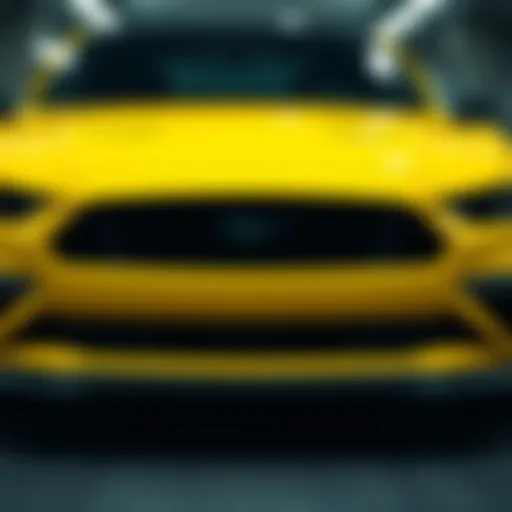 Front view of the 2020 Ford Mustang Mach 1 showcasing its sleek design