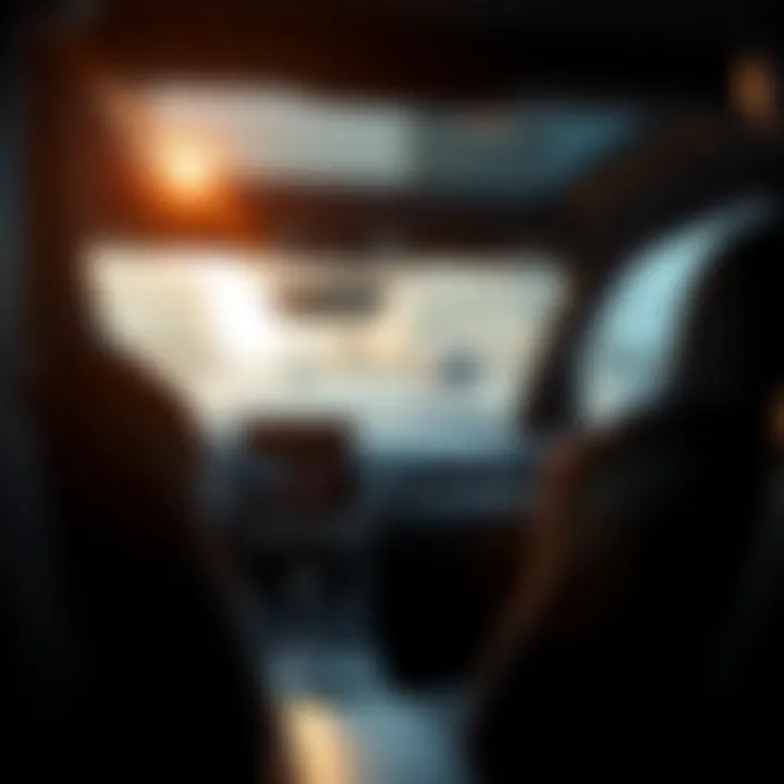 Interior cockpit showcasing advanced technology features