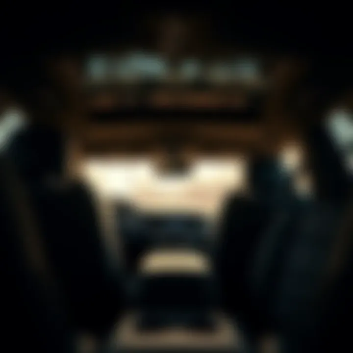 Spacious Interior of the 2022 Ford Explorer XLT Interior cabin of the 2022 Ford Explorer XLT highlighting its spacious layout