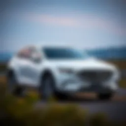 Exterior view of the Mazda CX-9 showcasing its sleek design