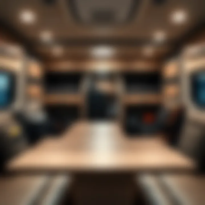 Efficient Storage in the 29HFS Toy Hauler Storage compartments of the 29HFS highlighting its utility for gear