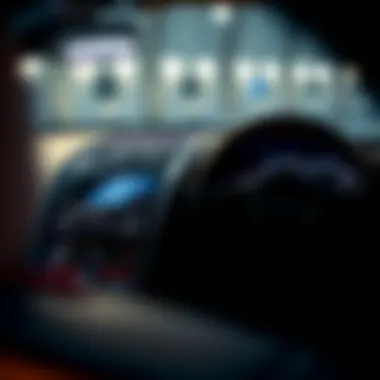 Advanced Dashboard Technology in Aston Martin DB9 Dashboard of Aston Martin DB9 displaying advanced technology