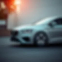 Stylish sedan exterior with modern design