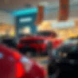 Dodge vehicle showcased in a vibrant dealership setting