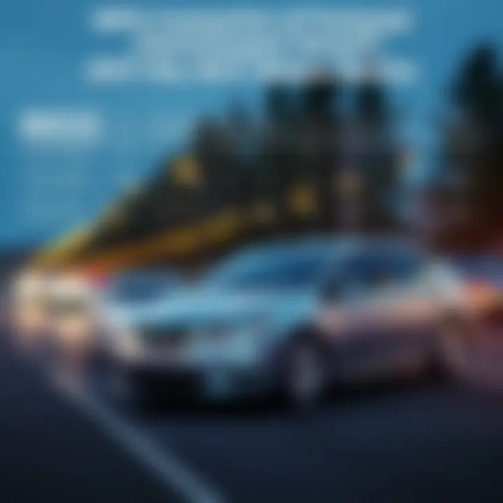 Comparison chart of MPG for compact sedans