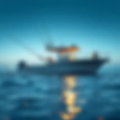 A sleek beginner fishing boat on calm waters