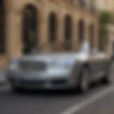 Elegant front view of the 2008 Bentley Convertible showcasing its distinctive grille and headlights