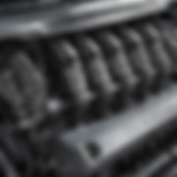 Detailed view of the 2008 Bentley Convertible's engine, emphasizing engineering excellence