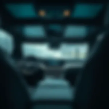 Advanced Technology in City SUVs Interior view of a city SUV highlighting advanced technology features.