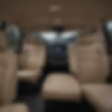 Interior of a spacious third row SUV highlighting comfort and technology features