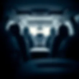 Exterior view of a stylish SUV with third-row seating