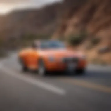 Chevrolet SSR in motion on a scenic road illustrating its performance.