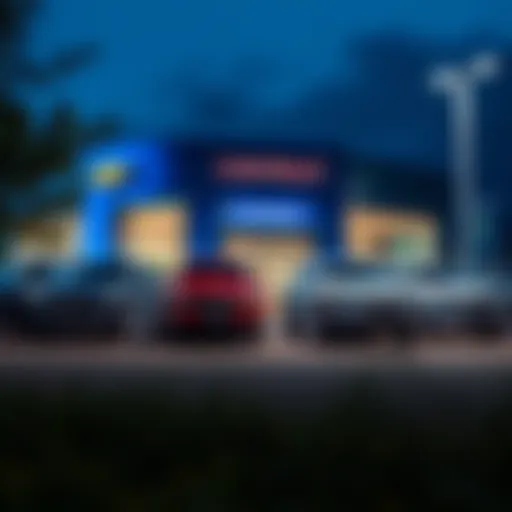 Exterior view of Chevy Buick GMC of Mount Vernon dealership showcasing a wide range of vehicles