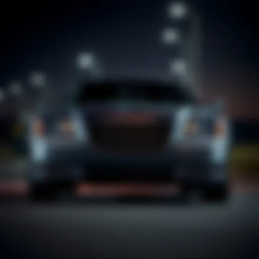 Sleek exterior design of the Chrysler 300 C