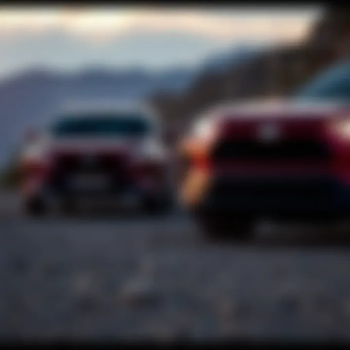 Performance metrics comparison of the Highlander and RAV4