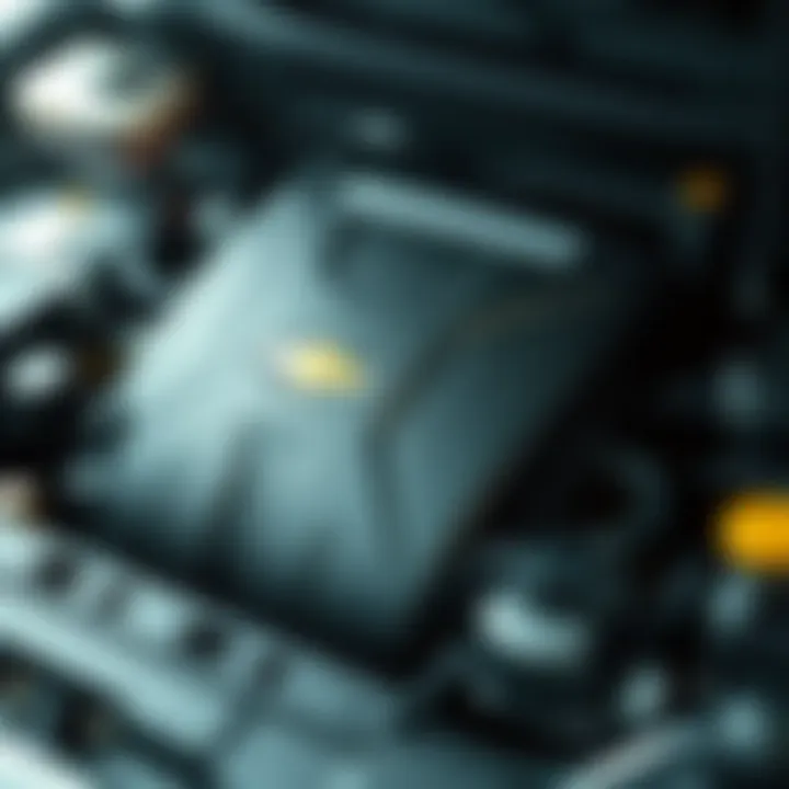 Close-up view of the 2006 Chevy Aveo engine showcasing its design