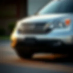 Front view of the 2009 Honda CR-V EX showcasing its sleek design