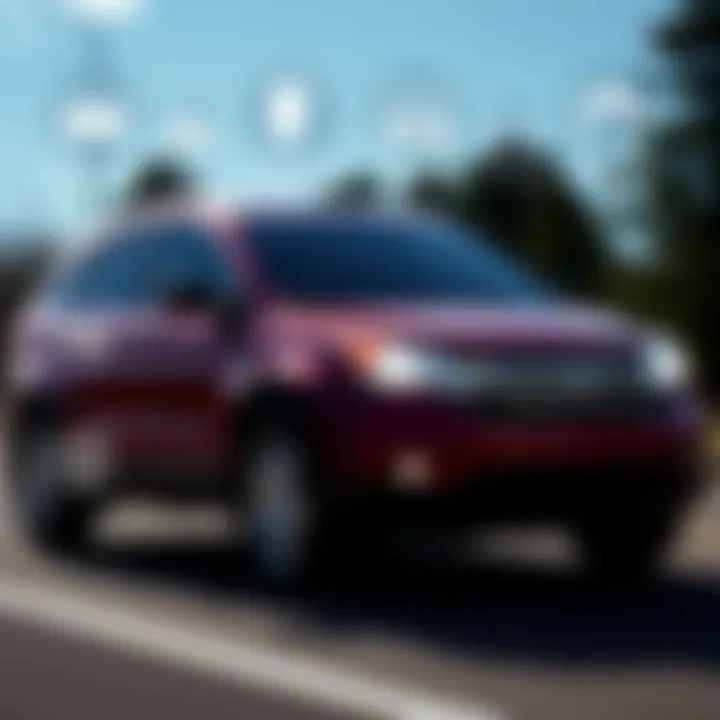 Safety Features of the 2009 Honda CR-V EX Safety features of the 2009 Honda CR-V EX represented through icons