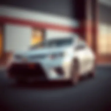 Sleek Exterior Design of the 2015 Toyota Corolla LE Eco Sedan Exterior view of the 2015 Toyota Corolla LE Eco sedan showcasing its sleek lines