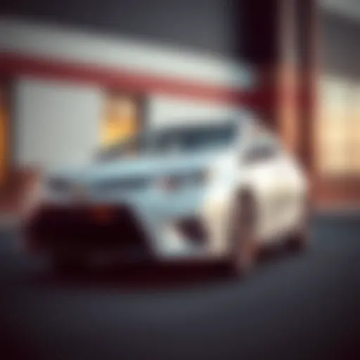 Sleek Exterior Design of the 2015 Toyota Corolla LE Eco Sedan Exterior view of the 2015 Toyota Corolla LE Eco sedan showcasing its sleek lines