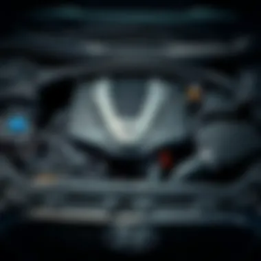 Engine bay highlighting the powertrain specifications of the 2020 Hyundai Sonata Limited