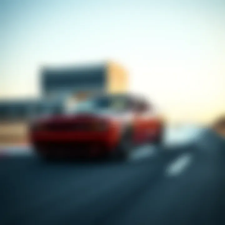 2020 SRT Hellcat in motion on a racetrack demonstrating its performance