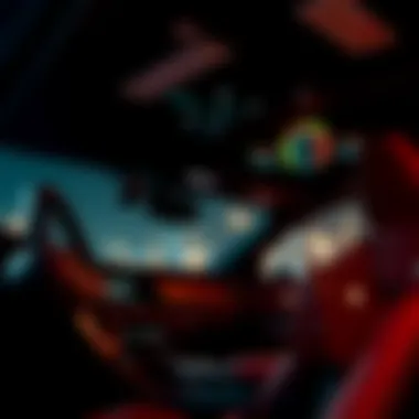 Interior of the 2020 SRT Hellcat displaying advanced technology features