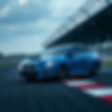 Agility of the 2020 Subaru WRX STI on the Racetrack 2020 Subaru WRX STI on a racetrack highlighting its agility