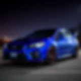 2020 Subaru WRX STI exterior showcasing striking design