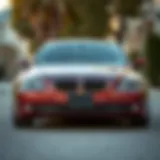 Front view of the 2006 BMW 525 xi showcasing its elegant design and aerodynamics