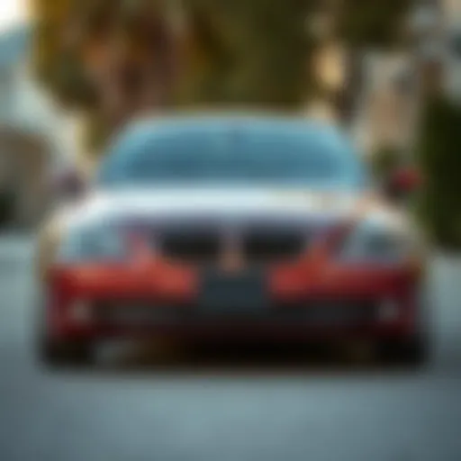 Front view of the 2006 BMW 525 xi showcasing its elegant design and aerodynamics