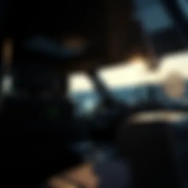 Interior layout highlighting advanced technology and comfort features