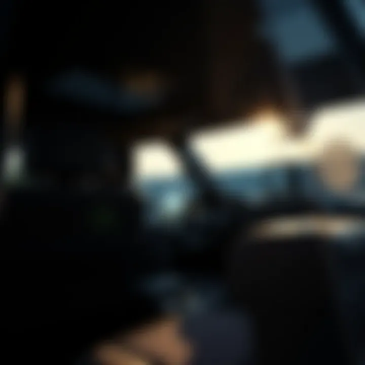 Interior layout highlighting advanced technology and comfort features