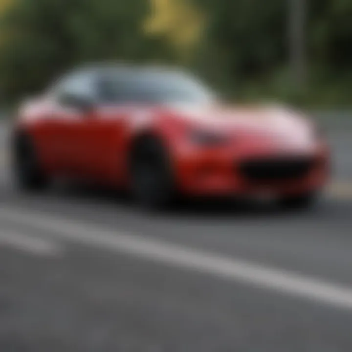 Performance metrics of Mazda Miata RF on the road