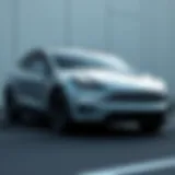 Sleek exterior design of the Tesla Model Y showcasing its aerodynamic profile