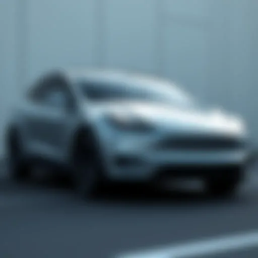 Sleek exterior design of the Tesla Model Y showcasing its aerodynamic profile