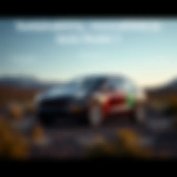 Sustainability Innovations in the Tesla Model Y Graphical representation of the Tesla Model Y's sustainability features and environmental impact
