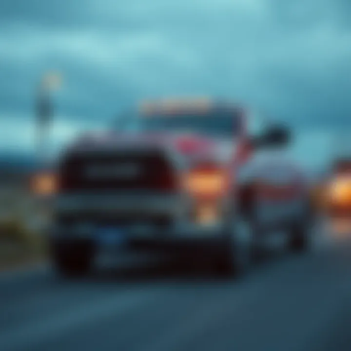 Towing capabilities of RAM 3500 V8 Diesel in action