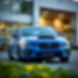 Exterior view of the 2016 WRX STI Limited showcasing its sporty design