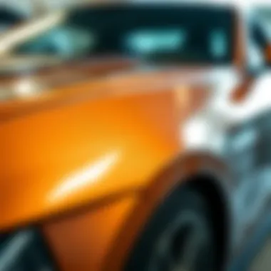 Expert-level application of paint on car surface