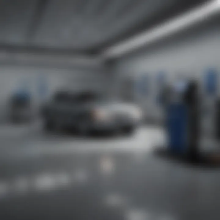 Modern Ford service center showcasing advanced tools