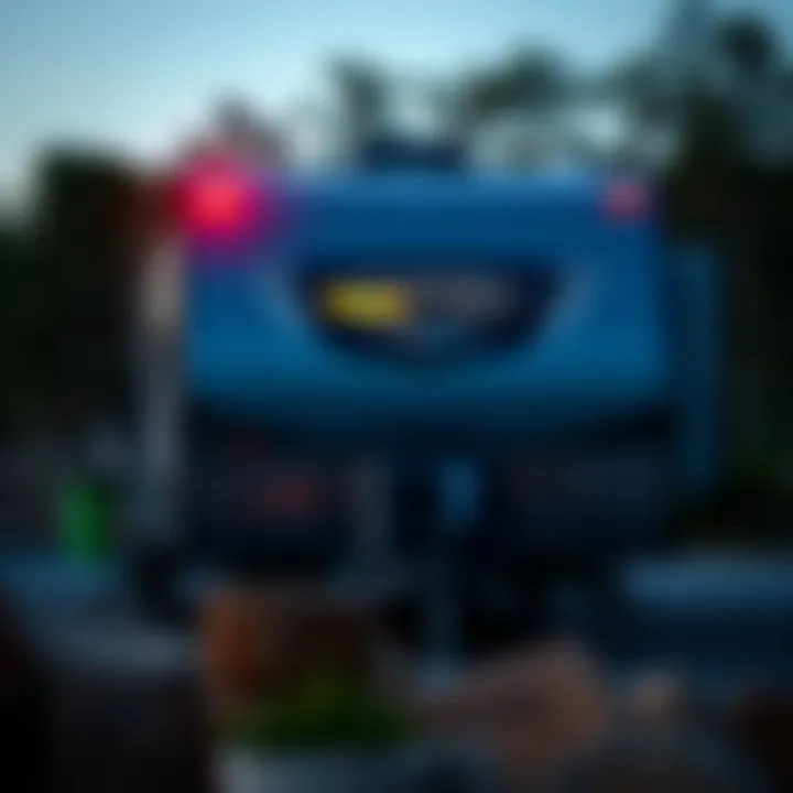 Sleek Exterior Design of Coachmen Trailer Exterior view showcasing the sleek design of the Coachmen travel trailer